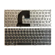 Клавиатура для ноутбука США hp EliteBook 8470B 8470P 8470 8460 8460p 8460w ProBook 6460 6460b 6470 клавиатура с серебристой рамкой