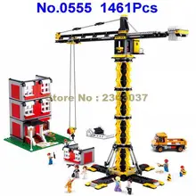 Sluban 0555 1461 шт городской инженерный башенный кран строительные блоки игрушки
