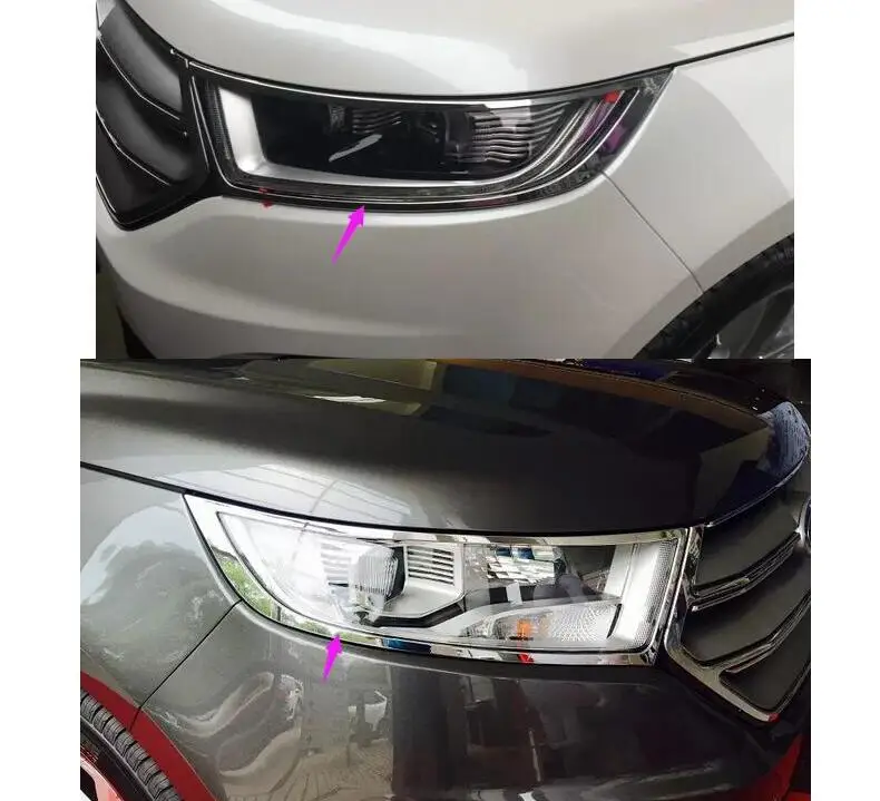 

For Kia Sportage 2011 2012 2013 ABS Chrome front headlight cover head lamp trim
