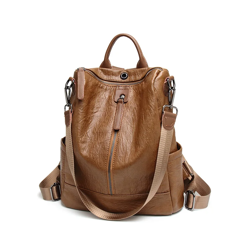 

Korean Casual Backpack Women Genuine Cow Leather Bag High Quality Women Backpack Mochila Feminina School Bag For Teenagers C397