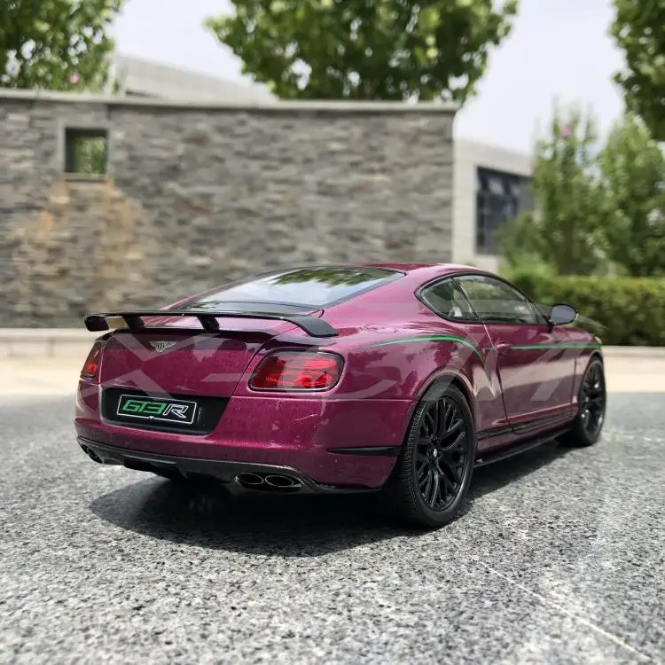 Литая под давлением модель автомобиля Почти настоящий Bentley Континентальный GT3-R ограниченная 1:18(фиолетовый)+ маленький подарок