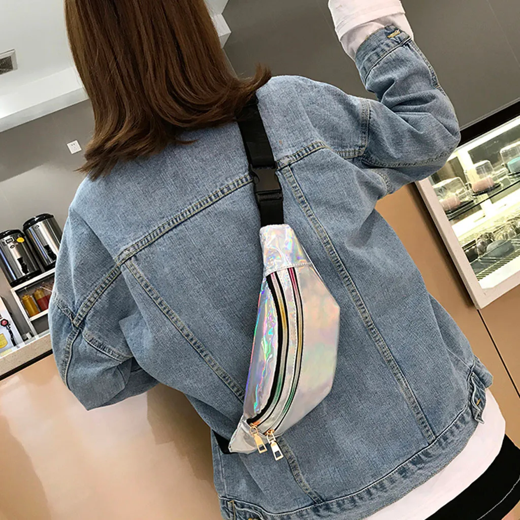 

Popular Convenience Easy shopping Fashion Women Students Outdoor Sports Zipper Messenger Bag Chest Bag Waist Bag Hot sale