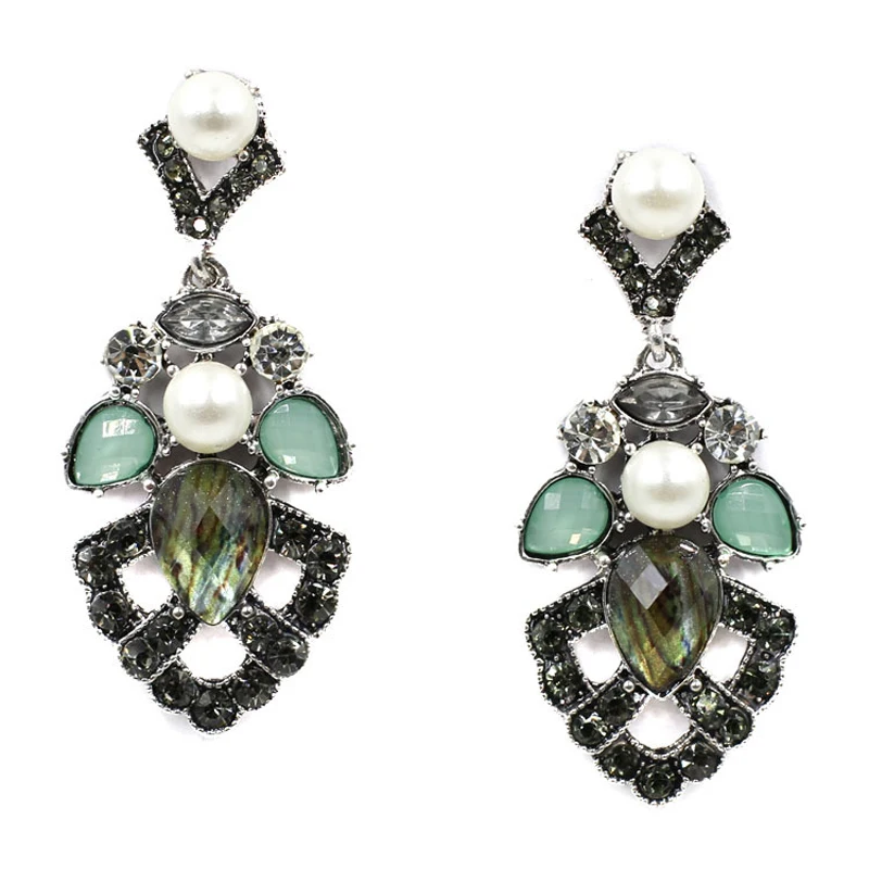 

New HOT SALE High quality statement fashion Jewelry for women girl party earring Factory Price simulated pearl dangle earring