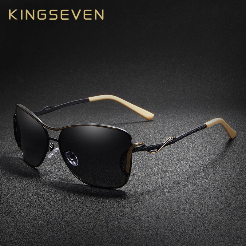 KINGSEVEN,, дизайнерские солнцезащитные очки для женщин, кошачий глаз, уникальная известность, брендовые дизайнерские солнцезащитные очки, очки для вождения, солнцезащитные очки