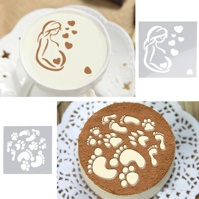 3 stücke Backform Fondant Kuchen Schablone Form Keks Kekse Kaffee