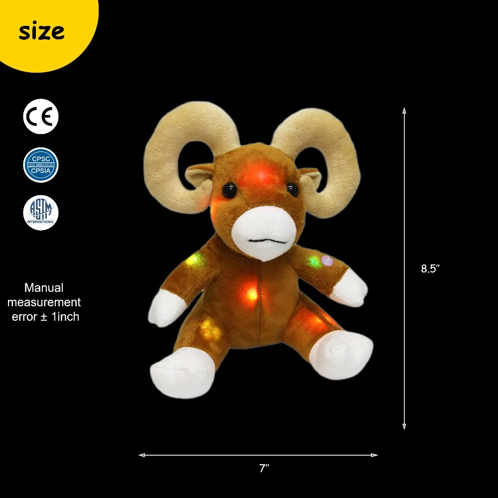 holiday time animated stuffed holiday goat
