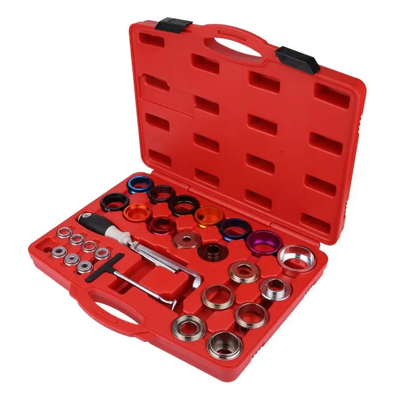 

27 Pcs Car Camshaft Crank Crankshaft Oil Seal Remover Installer Removal Tool Kit Crank Seal Remover/Installer Kit