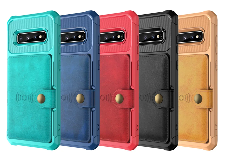 Чехол-Кошелек IQD для Galaxy S10 Plus S10e, роскошный автомобильный Магнитный чехол для samsung Galaxy Note9 S9 Plus, кожаный чехол, защитный чехол на заднюю панель с отделением для карт