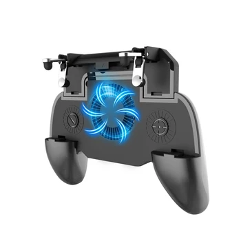 

2000/4000 mAh Heat Dissipation Independent Cooling Fan Gamepad Joystick Metal Button For Mobile PUBG Phone Charger Power Bank