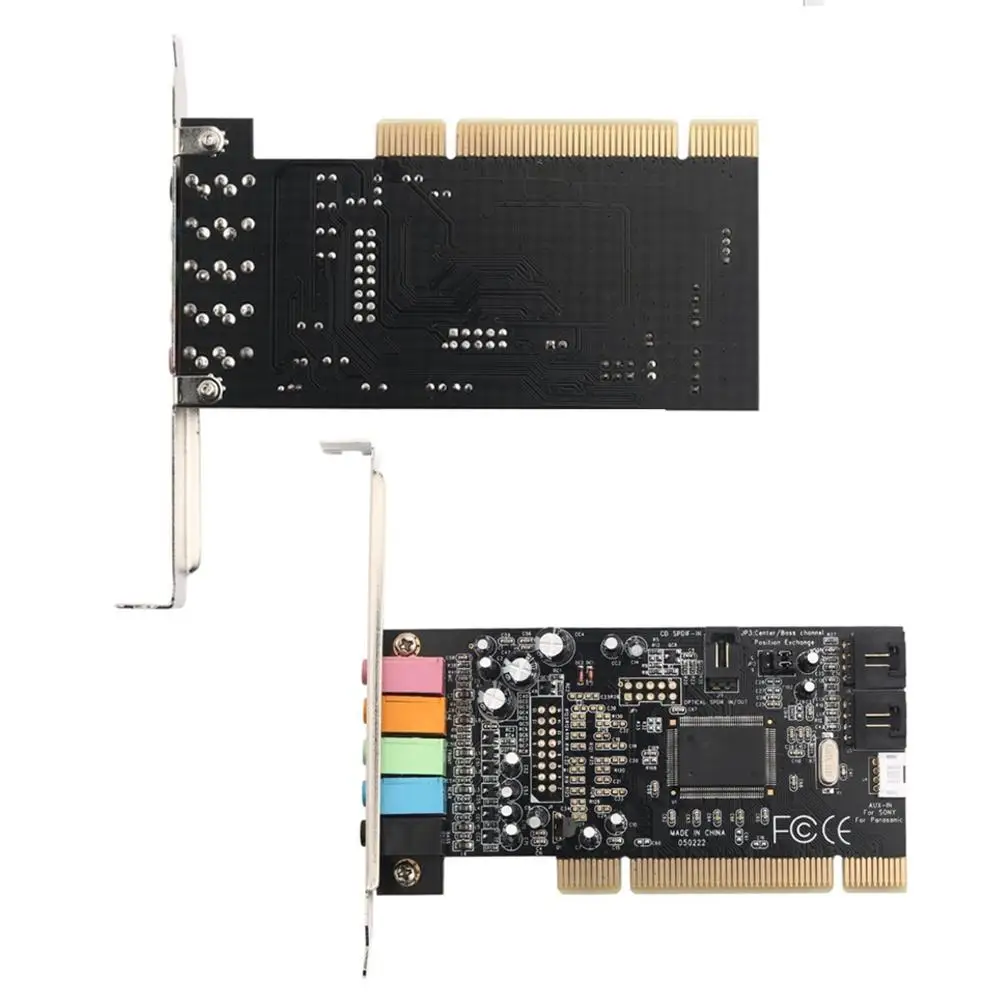 

CMI8738 Chipset 5.1 Surround Stereo 3D PCI 32Bit Sound Audio Card for PC Laptop