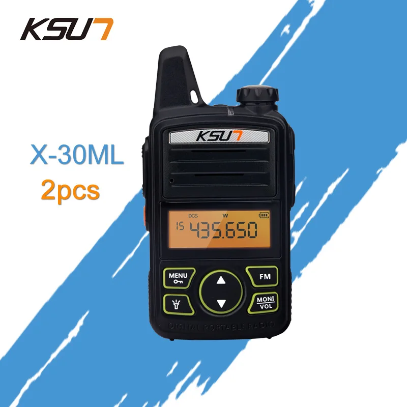 

2PCS) Portable Radio Set KSUN X-30TFSI ML Walkie Talkie UHF Handheld Two Way Ham Radio Communicator HF Transceiver Amateur Handy