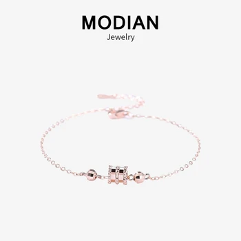 

Modian Summer Sexy Little Waist Chain Bracelets for Women Sterling Silver 925 Sun Lobster Clasp Link Bracelet Fashion Jewelry