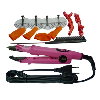 

PRO Adjustable Temperature Control LOOF Hair Wig Extension Fusion Heat Connector Black Iron Hair Extension Kit l-611 control