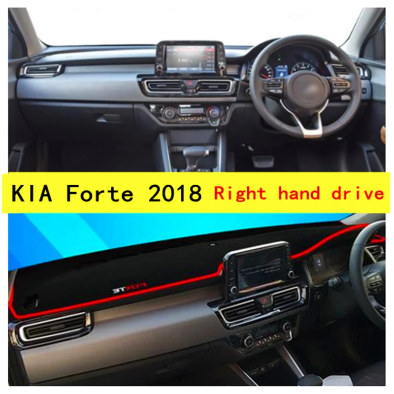Buy TAIJS Right hand drive 2018 New Casual style car dashboard pad for KIA