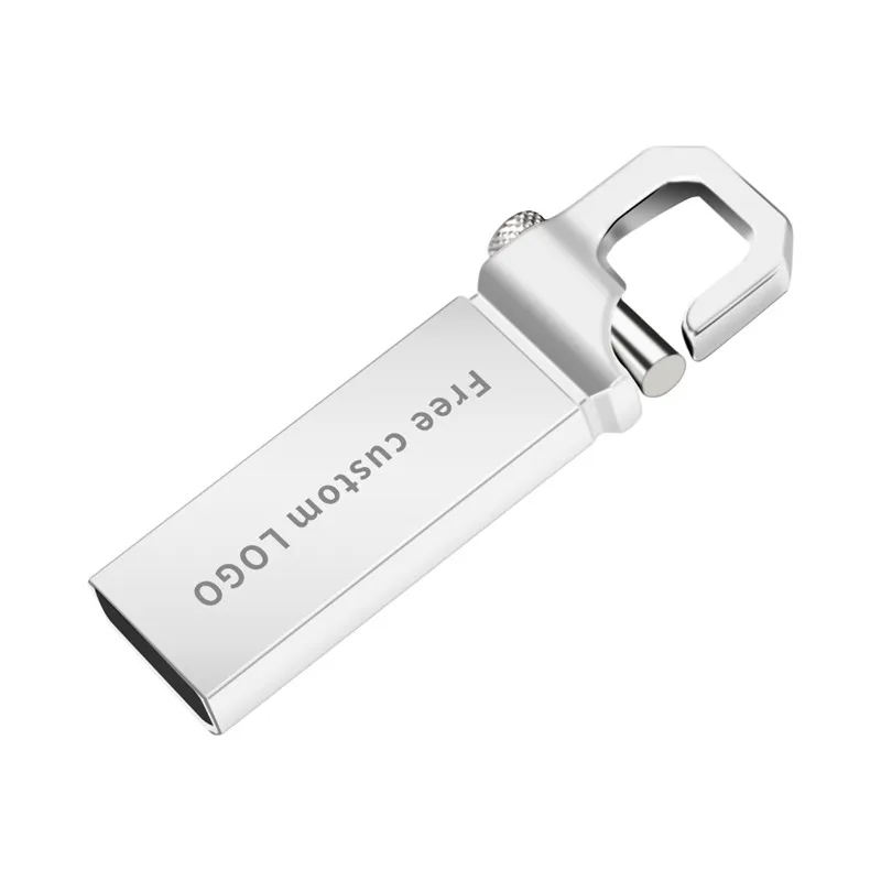 Новинка, usb флеш-накопитель, 32 ГБ, USB 3,0, серая металлическая ручка, 4 ГБ, 8 ГБ, 16 ГБ, флешка, 64 ГБ, флеш-накопитель, 128 ГБ, мини-накопитель, печать логотипа - Цвет: Silver