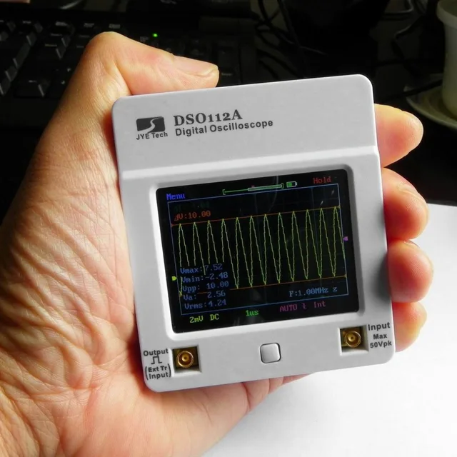 Cheap DSO112A Portable Mini High Sensitivity Low Noise TFT Color Touch Screen Digital Oscilloscope with USB Interface