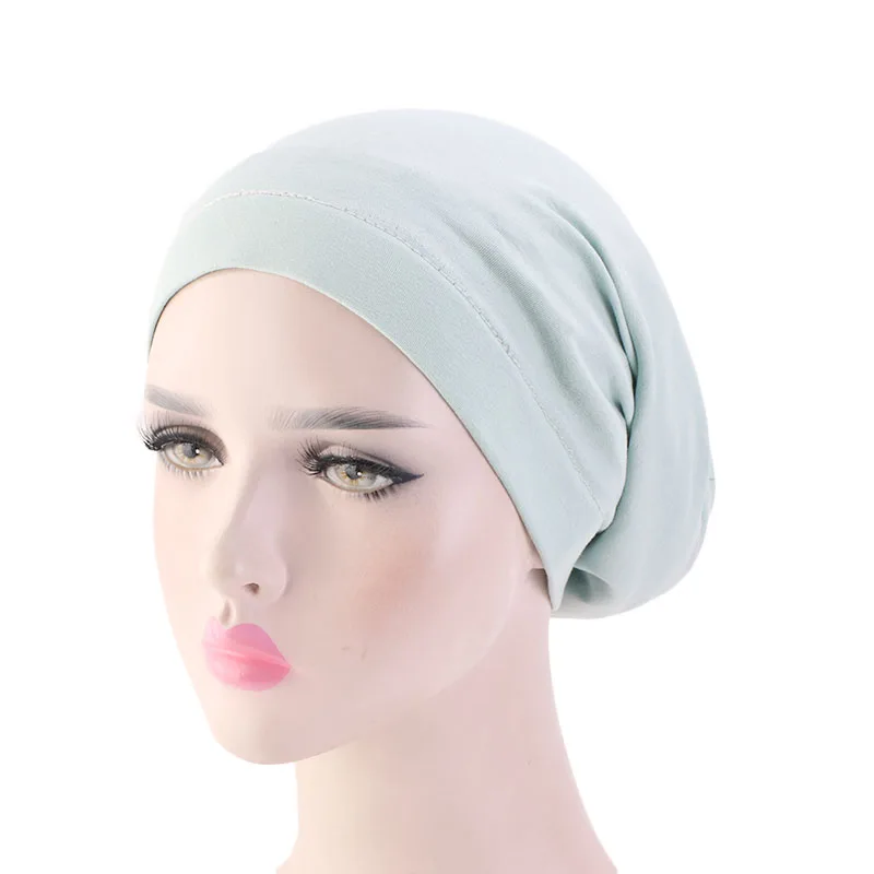 Women satin lining chemo cap elastic band night sleep cap Cancer Chemotherapy Chemo Beanies Cap Headwear Hair Accessories winter cap