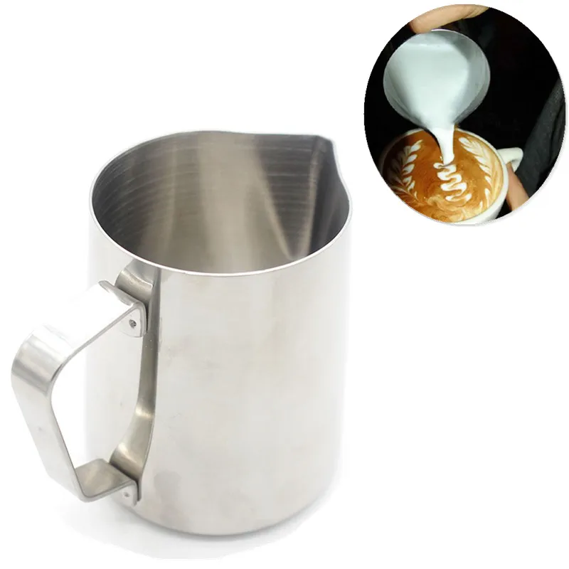 Stainless Steel Milk Jugs Metal Milk Frothing Jug Coffee Mug Pitcher