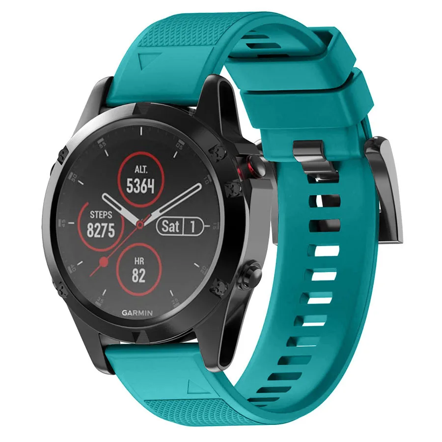 22 26 мм Quick Release EasyFit силиконовый ремешок для часов Ремешок для Garmin Fenix 5X5 5 Plus 3 3HR S60 D2 Mk1 Tactix Bravo ремешок для часов