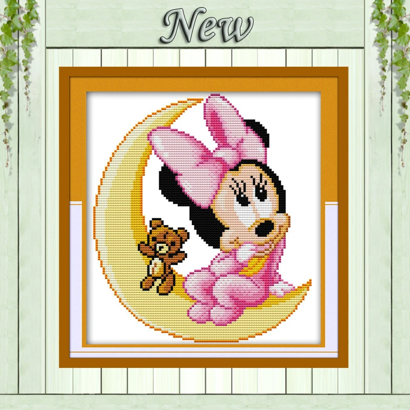 Minny Lune Souris Dessin Anime Bricolage Fee Peinture Compte Imprime Sur Toile Couture Broderie Ensembles Dmc 11ct 14ct Point De Croix Kits Aliexpress Minny Lune Souris Dessin Anime Bricolage Fee Peinture Compte Imprime Sur Toile Couture Broderie Ensembles Dmc 11ct 14ct Point De Croix Kits Aliexpress