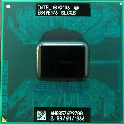 

Free shipping Intel cpu laptop Core 2 Duo P9700 CPU 6M Cache/2.8GHz/1066/Dual-Core Laptop processor for PM45 GM45