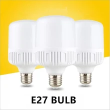 Светодиодный лампы E27 220 V-240 V Светильник лампы умная ИС(интеграционная схема) Мощность 5 Вт 10 Вт 15 Вт, 20 Вт, 30 Вт, 40 Вт, 50 Вт высокой мощности Яркость лампада светодиодный Bombillas