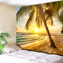 Beach Sun Sea Psychedelic Tapestry Large Wall Hanging Carpet Boho Decor Wall Tapestry Hippie Wall Tapestries Mandala Wall Art wall hanging art decor sea wave print tapestry