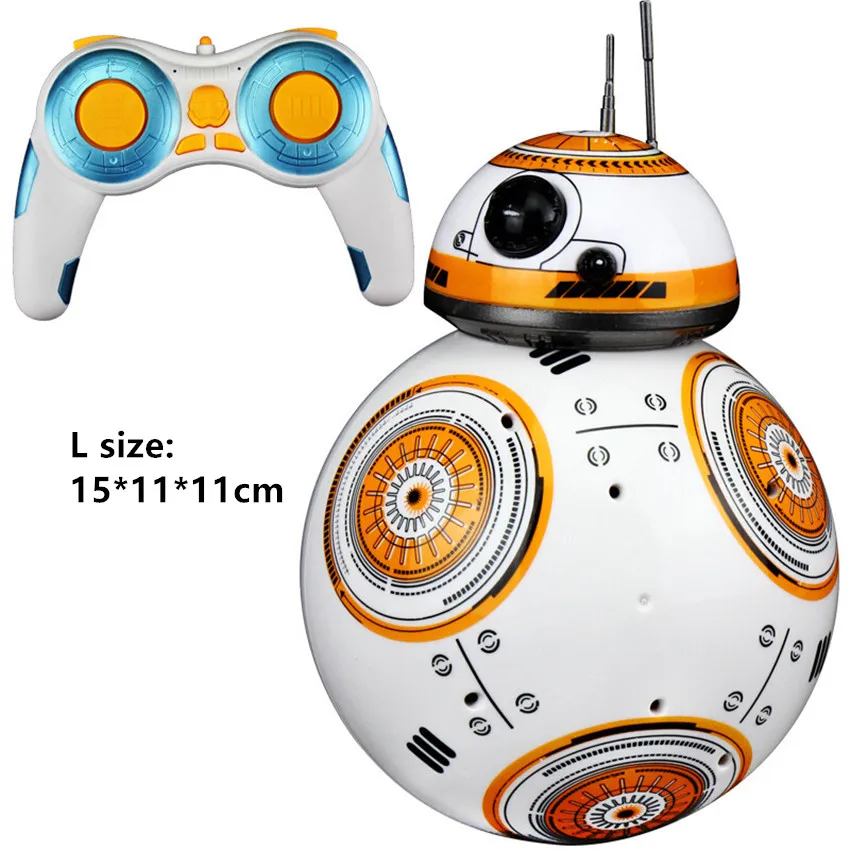 1PC Upgrade RC BB8 Robot With Sound And Dancing Action Figure Gift Toys 2.4G Remote Control BB-8 Robot Intelligent BB 8 Ball Toy