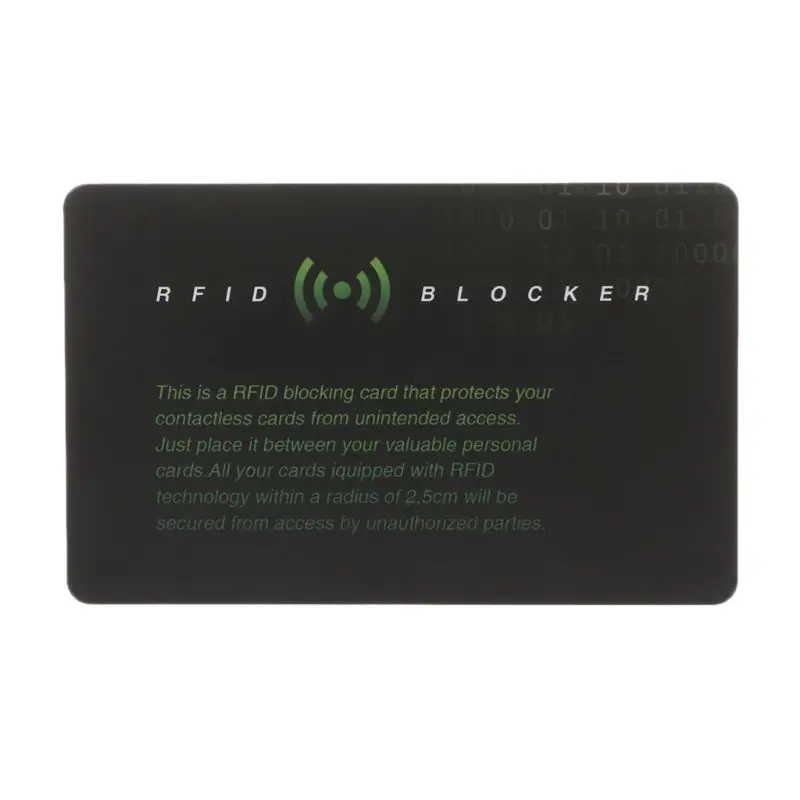 8,5x5,4 см RFID Блокировка NFC сигналы щит безопасный для паспорта Чехол кошелек Портативный Кредитная карта протектор