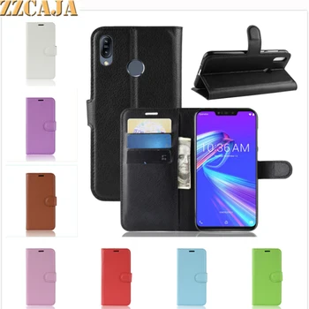 

ZZCAJA For ASUS Max (M2) Case Luxury Business PU Leather Stand Magnet Wallet Cell Phone Flip Cover For ASUS ZB633KL Coque Fundas