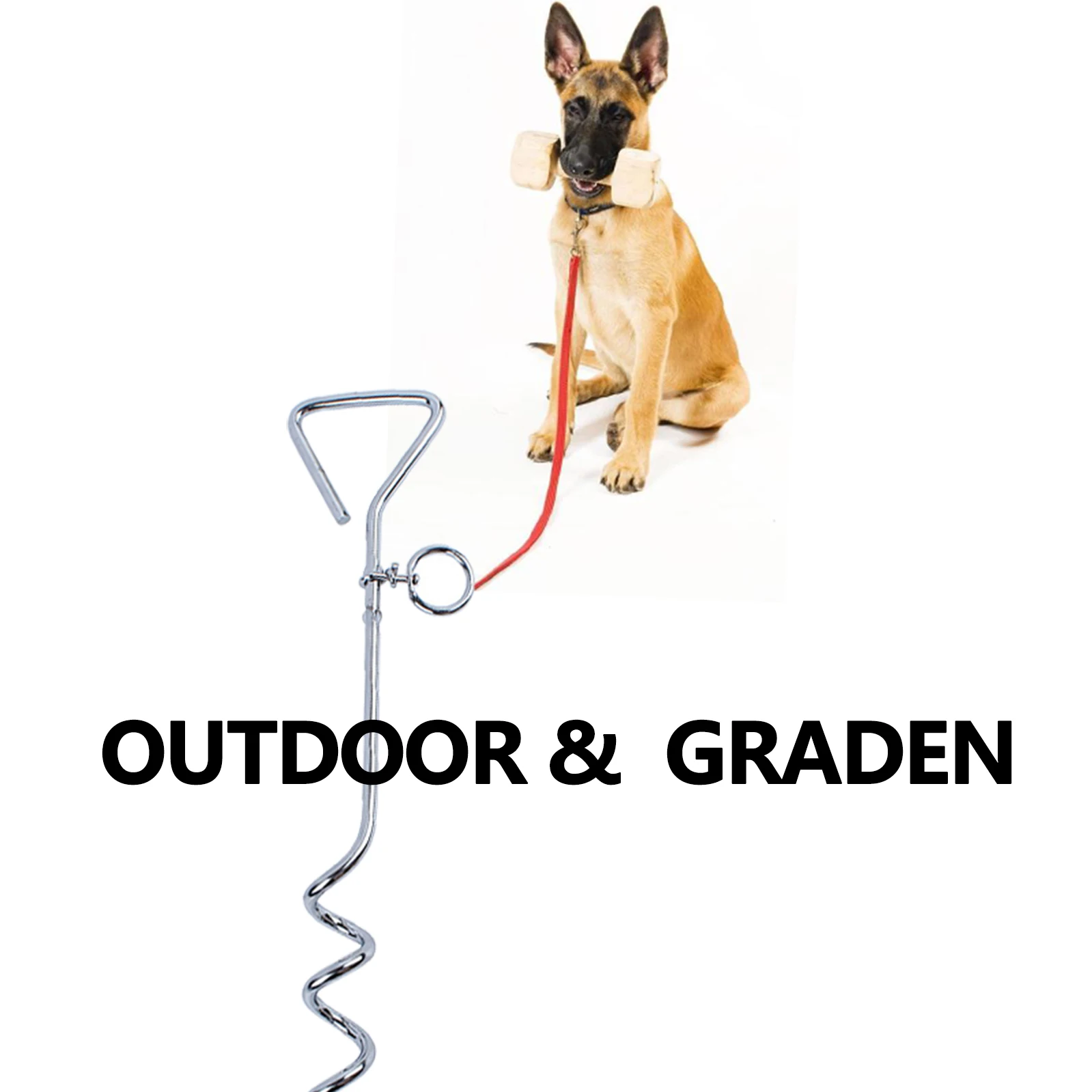 

SUPREPET Grass Outdoor Outing Dog Fixed Pile Tying Dog Chain Tied Dog Drill Nail Down Ground Peg Anchor Stakes Gazebo