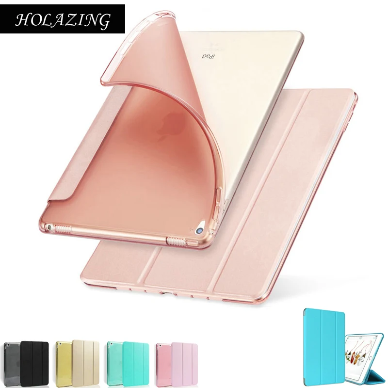 

HOLAZING Ultra Slim Smart Stand Case for iPad Mini 4 Translucent Back Protector Auto Wake / Sleep Soft Silicone Cover Mini4