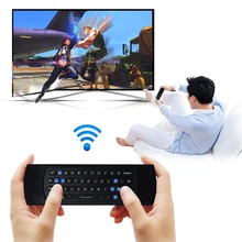 2.4G RF USB2.0 Wireless Mini Keyboard Gyroscope Fly Air Mouse Remote Controller for Mini PC Android TV Box