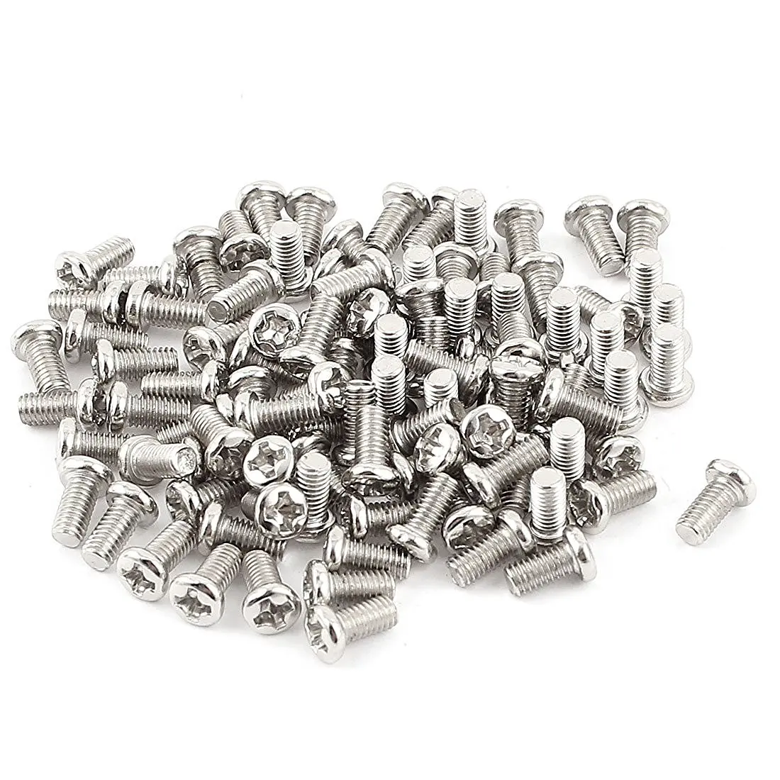 

AUTO -100pcs M3x6mm Recessed Crosshead Cross Head Threaded Screw Fasten Bolt