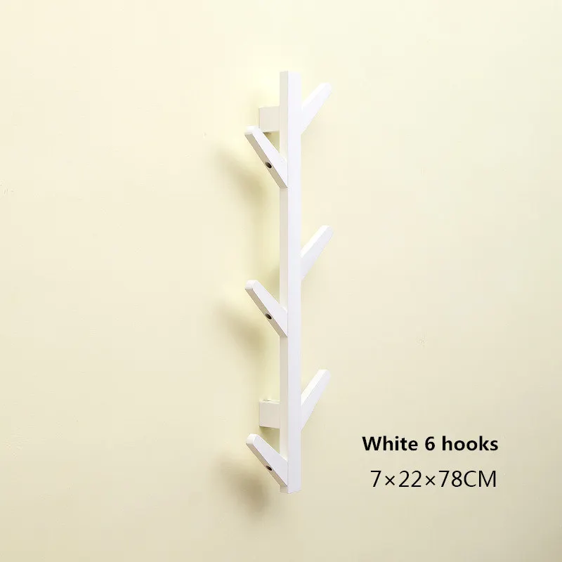 68 Hook Creative Tree Branch Shaped Solid Wood Wall Mounted Hanger Hall Entrance Decoration Hat Coat Rack Wall Decoration Hook (4)