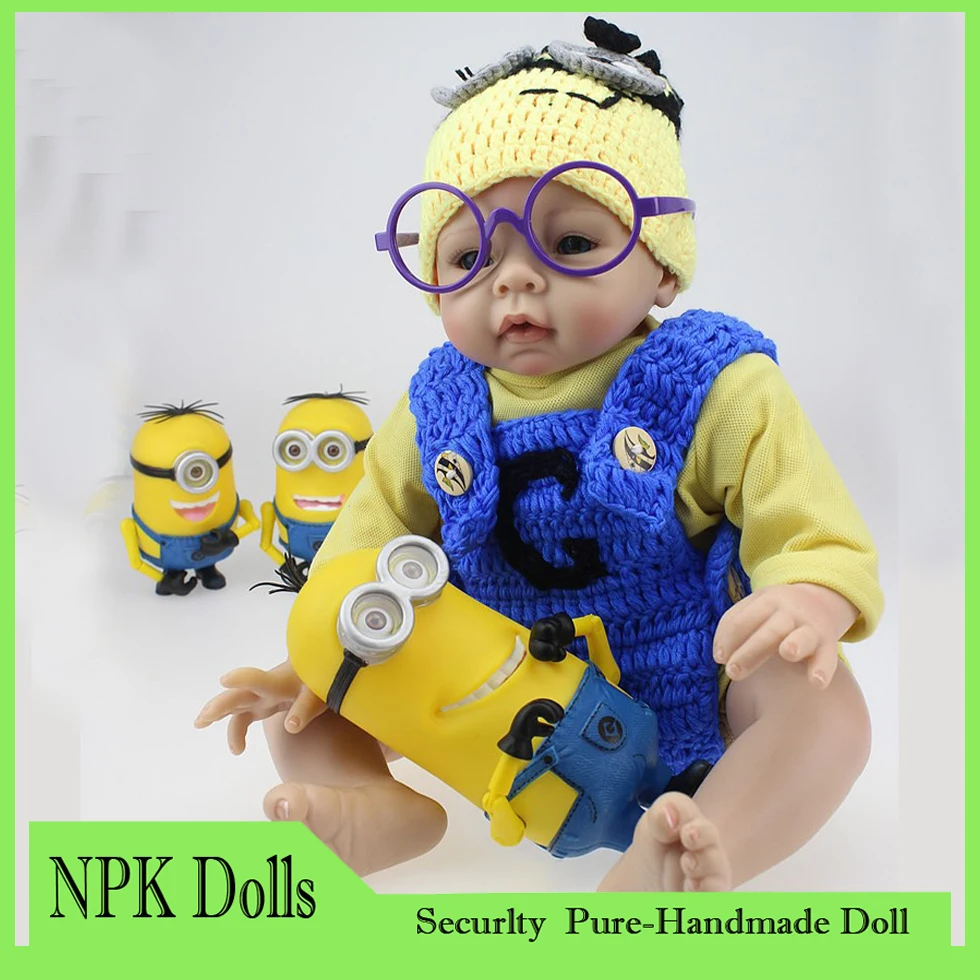 New 2015 Hot Silicone Vinyl Baby Reborn Doll 50cm Lifelike Toys Boneca baby Alive For Girls Boys Gift Free Shipping | Игрушки и хобби