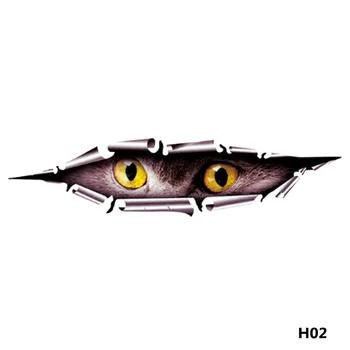 

15*10cm New Lifelike 3D Eyes Peeking Monster Waterproof Fashion Car Sticker Car Styling For All Cars