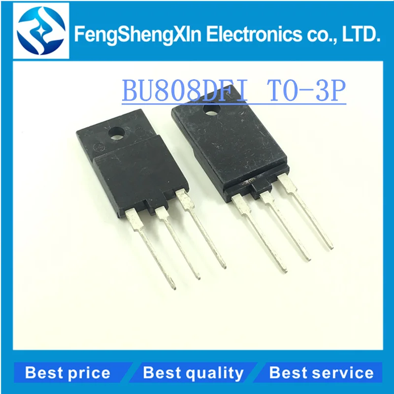 10pcs/lot BU808DFI BU808DF BU808D BU808 TO 3P HIGH VOLTAGE FAST ...
