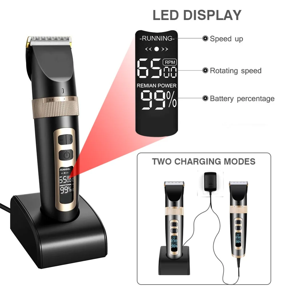 Najtaniej Elektryczna profesjonalna maszynka do włosów maszynka do włosów dla mężczyzn dzieci i brody golenie włosów akumulatorowa maszyna do strzyżenia włosów