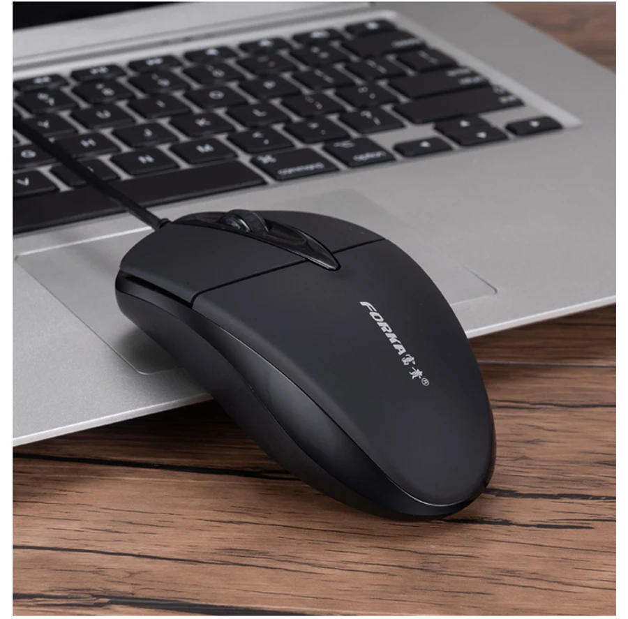 FORKA USB Wired Computer Mouse Silent Click LED Optical Mouse Gamer PC Laptop Notebook Computer Mouse Mice for Office Home Use cheap wireless gaming mouse