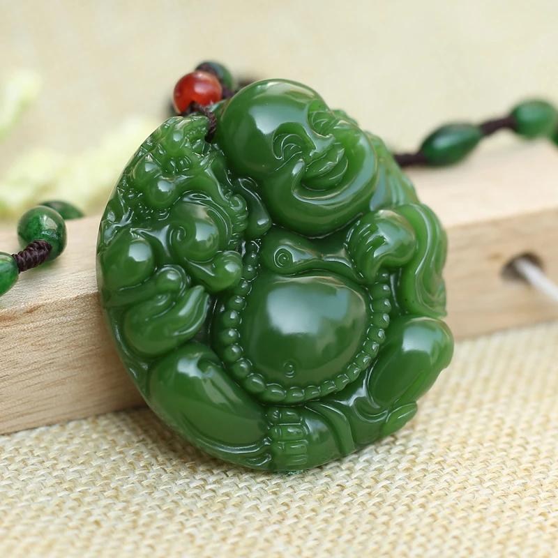 MENDEL Buddhist Lucky Protection Amulet Pendant Necklace For Men & Women - Stainless Steel Silver