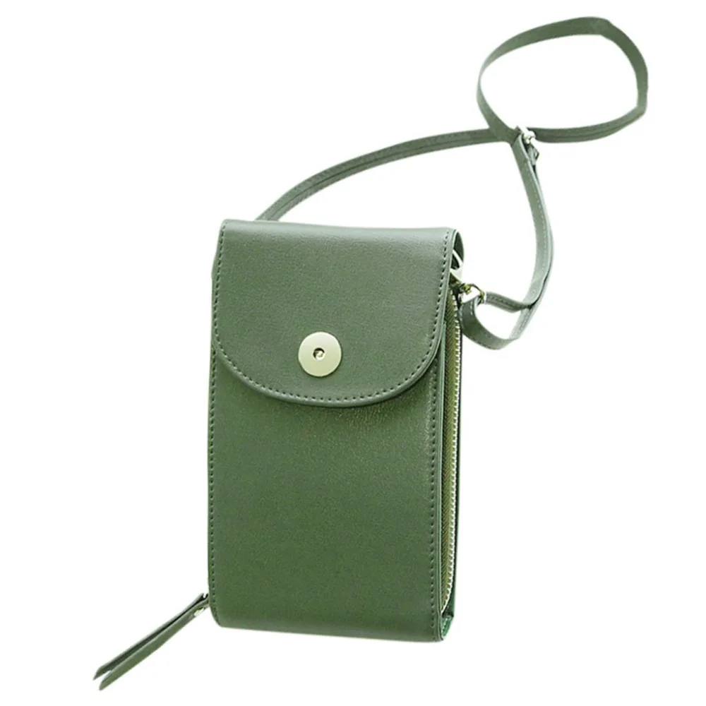 

2019 New Summer Wild Retro Lady Simple Solid Color Long Mobile Wallet Messenger Bag Shoulder Bag Fashion bolsas de mujer #7