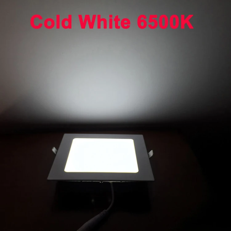 Ultra thin 3W 6W 9W 12W 15W 18W 24W LED downlight Square LED panel / painel light  4000K bedroom luminaire Ceiling Recessed lamp