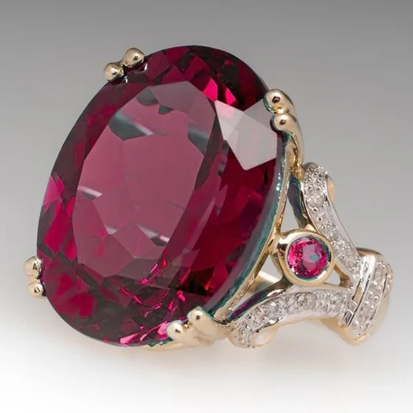 Обручальные овальные кольца с кристаллами для женщин, разноцветные кольца в форме яйца, циркон, желтое розовое золото, свадебный подарок, модные ювелирные изделия KCR194