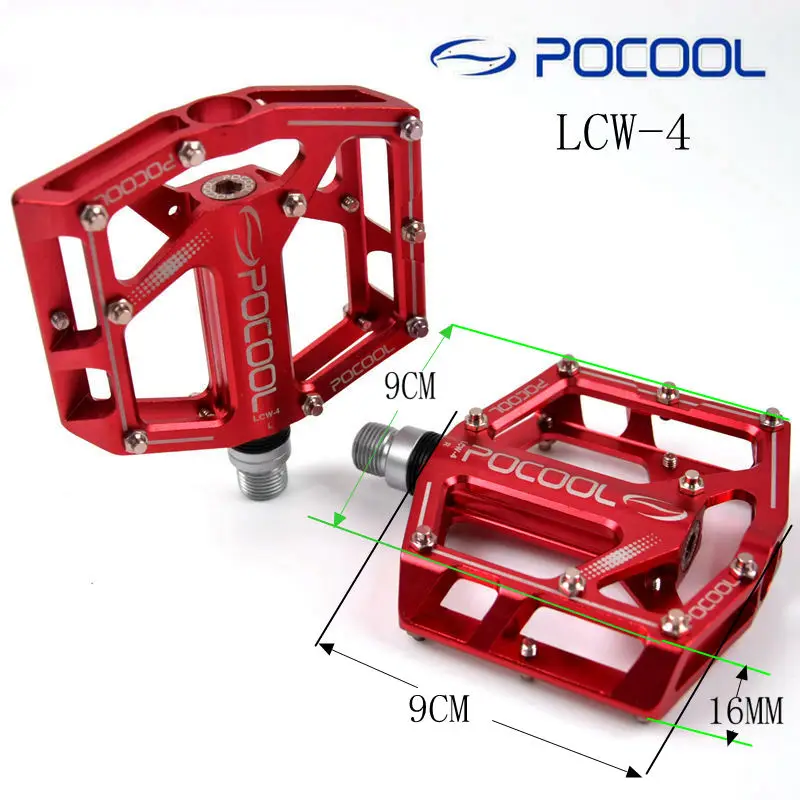 POCOOL LCW 4 педали из алюминиевого сплава дорожный горный велосипед уплотнение
