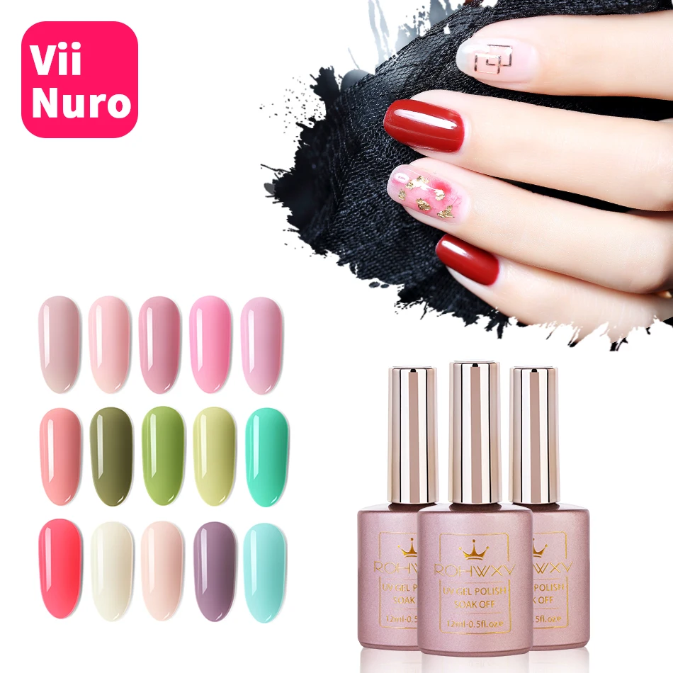 

ViiNuro 12ML 28 Colors Light Color Series Gel Nail Vernis Semi Permanent UV Gel Varnish All For Manicure Base For Nail Primer