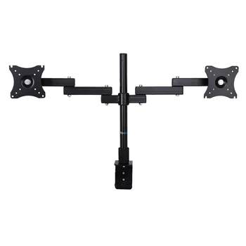 

Adjustable Dual Arm LCD LED Monitor Stand Desk Mount Bracket for 13"-27" Screens 360 degree Rotation