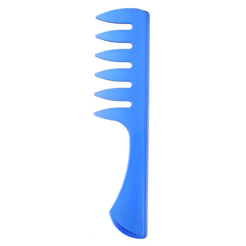1 шт. Профессиональные ПВХ большие зубы Расческа Салон красоты для укладки волос инструменты массажер-расческа вьющиеся волосы плоские