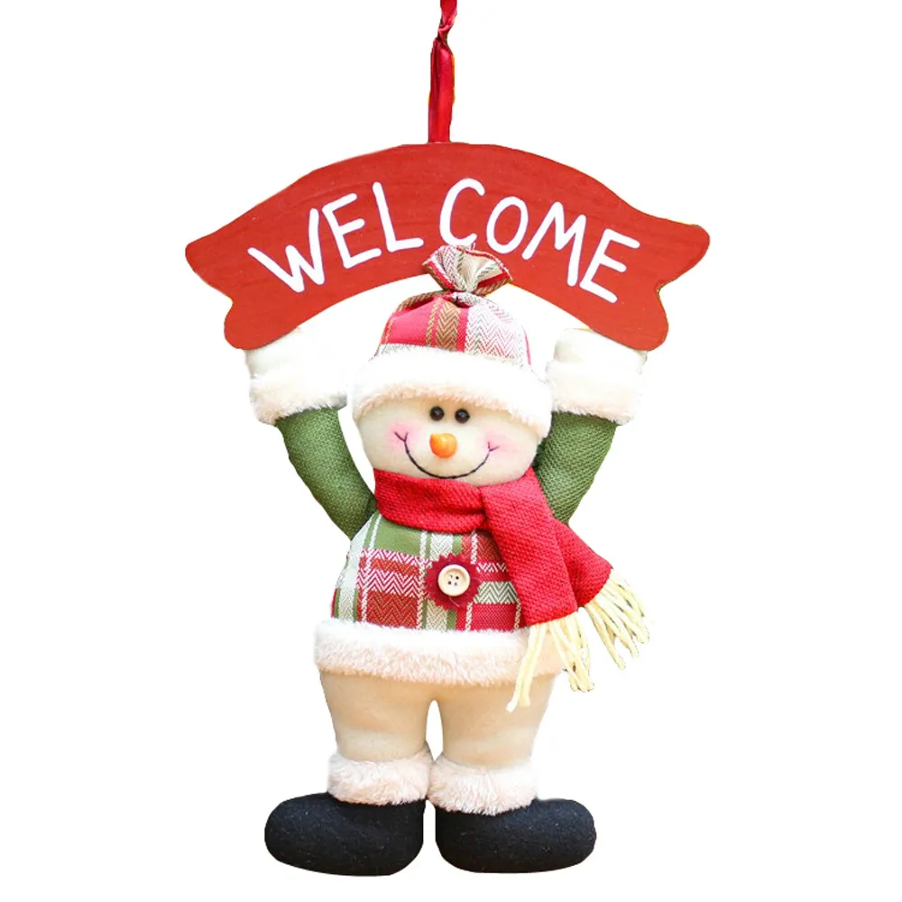 Рождественский подарок, игрушка Санта-Клаус, кукла-снеговик, дерево, орнамент, декорации, para el hogar navidad@ P2 - Цвет: B