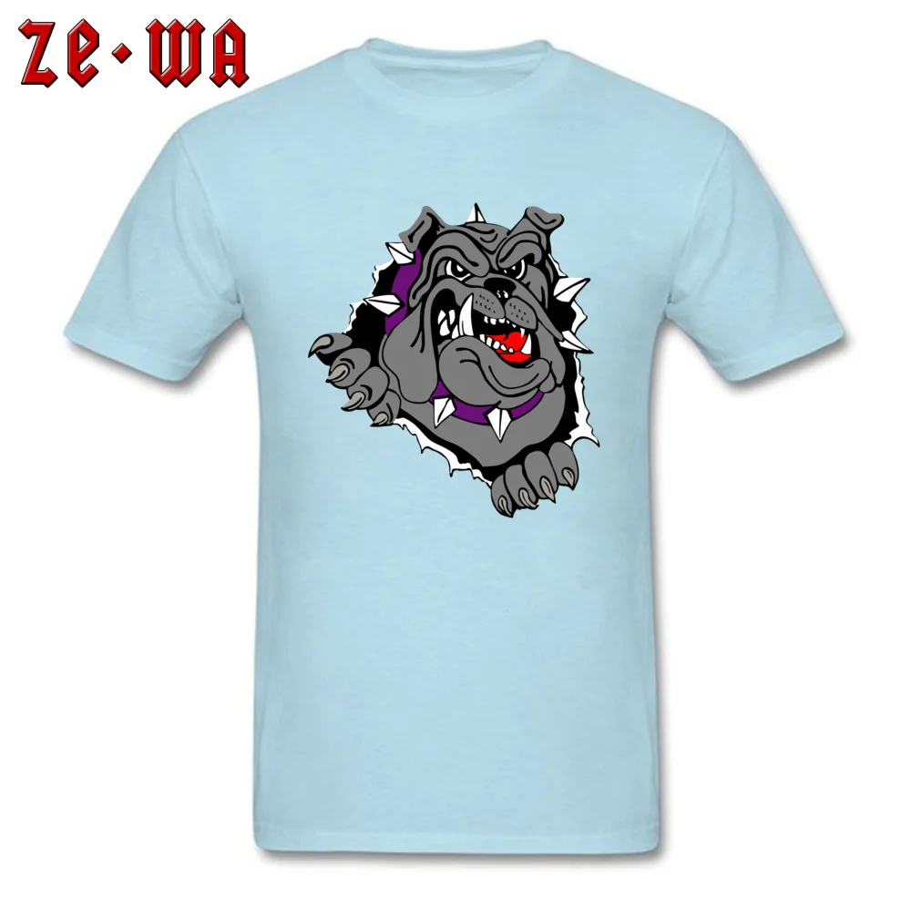 Bulldog T-Shirt Short Sleeve Leisure Cute Men's Summer Tops Shirt Leisure Tops Shirt O Neck All Cotton Free Shipping Bulldog light